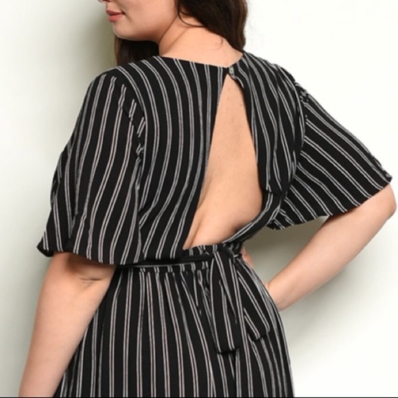 Sale Must Go!! Striped Print Romper - Picture 5 of 6